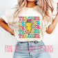 Teacher stacked pencil lightning bolt tee/sweatshirt