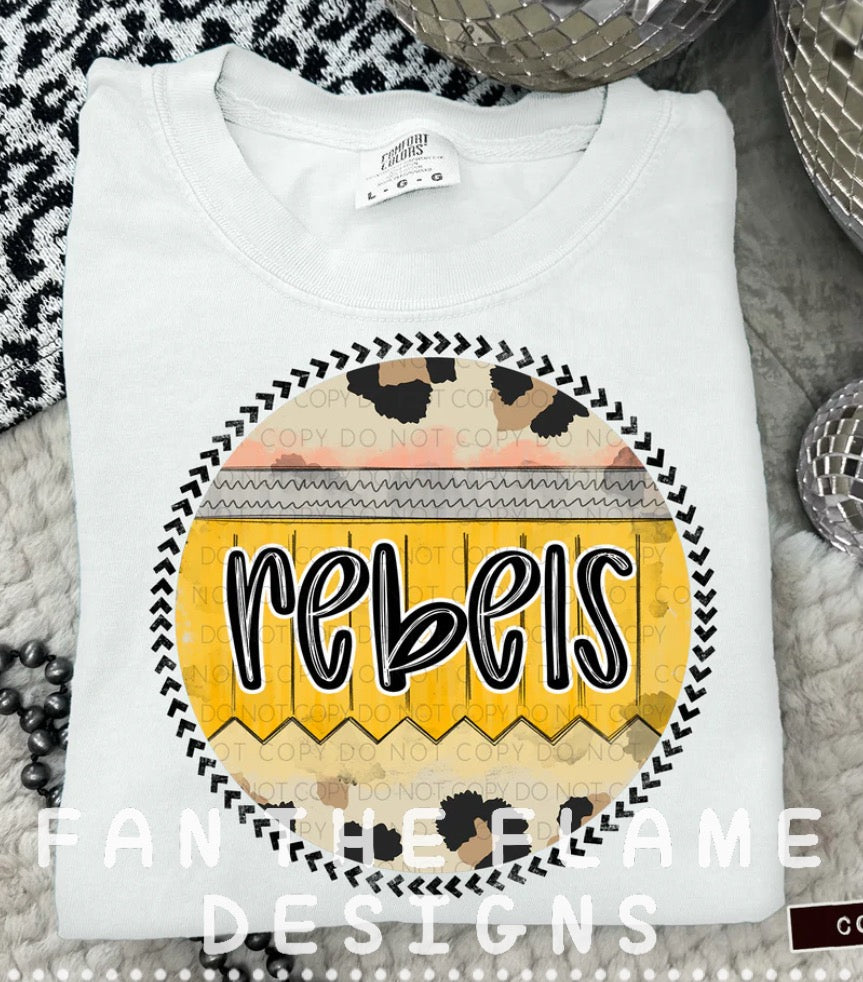 Rebels Circle Pencil Background tee/sweatshirt