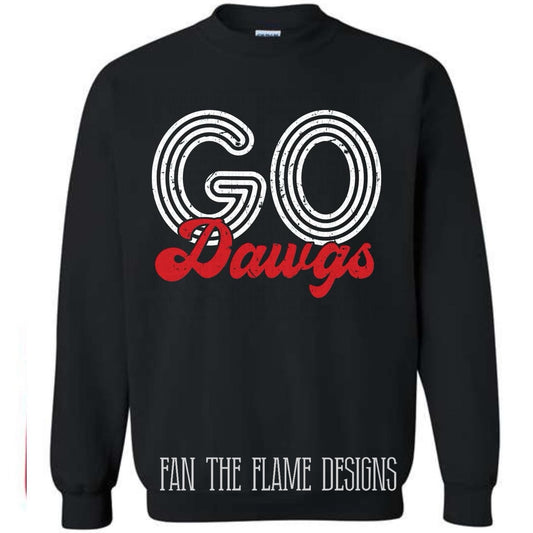 Go Dawgs Retro tee/sweatshirt