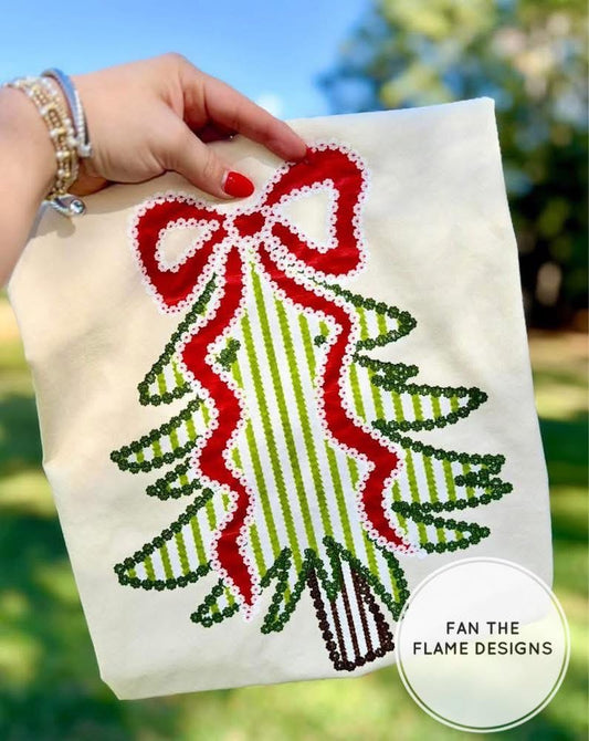 Seersucker Christmas Tree Short/Long/Sweatshirt