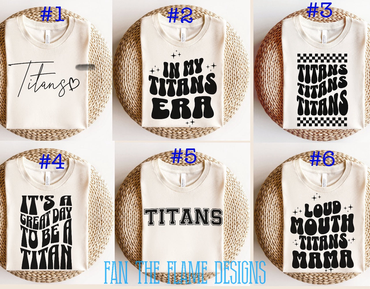 Team Titans designs for tee/sweatshirt