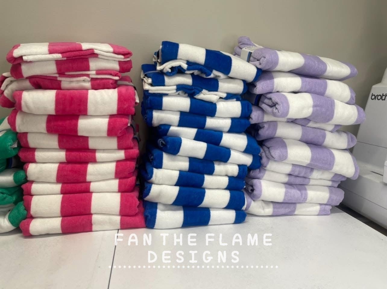 Embroidered Beach Towels 58" x 28 **7-10 business day TAT**