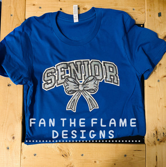 Senior Sequin Patch tee/sweatshirt