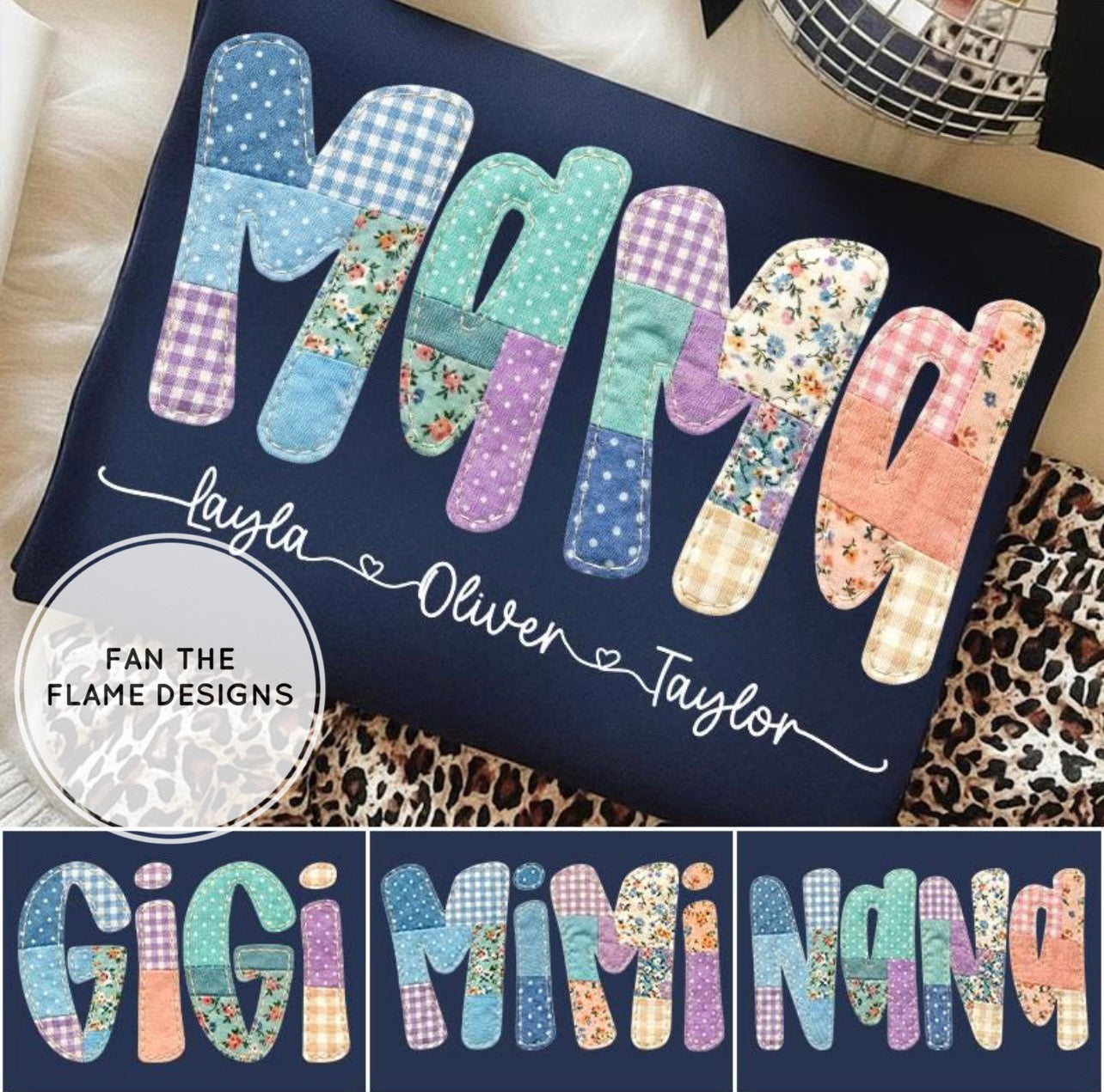 Quilted Mama/Gigi/Mimi/Nana