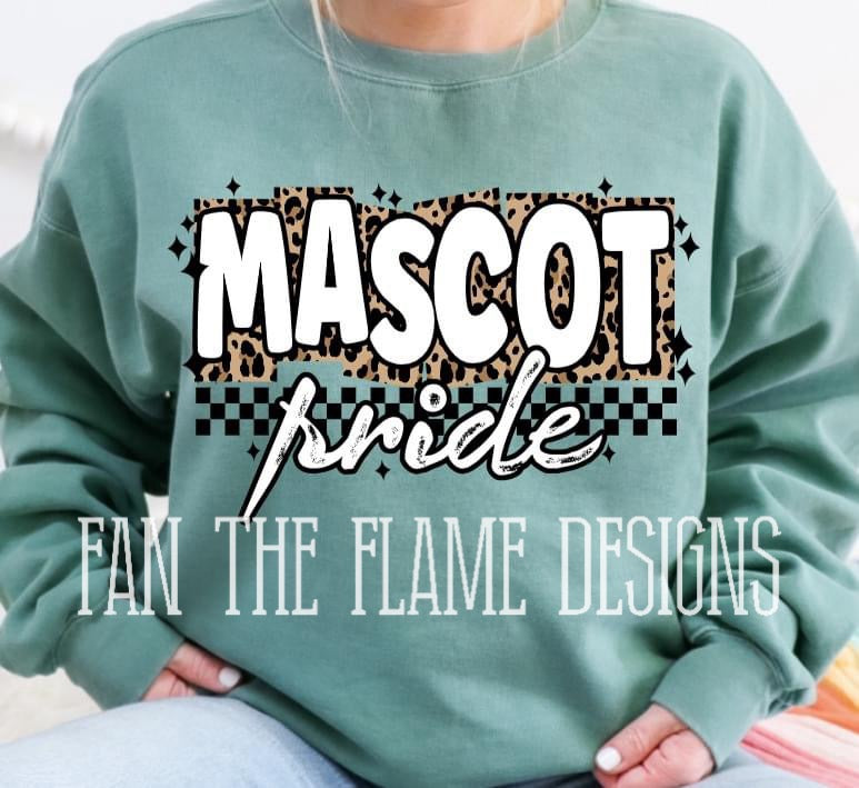 Leopard Checkered Mascot tee/sweatshirt