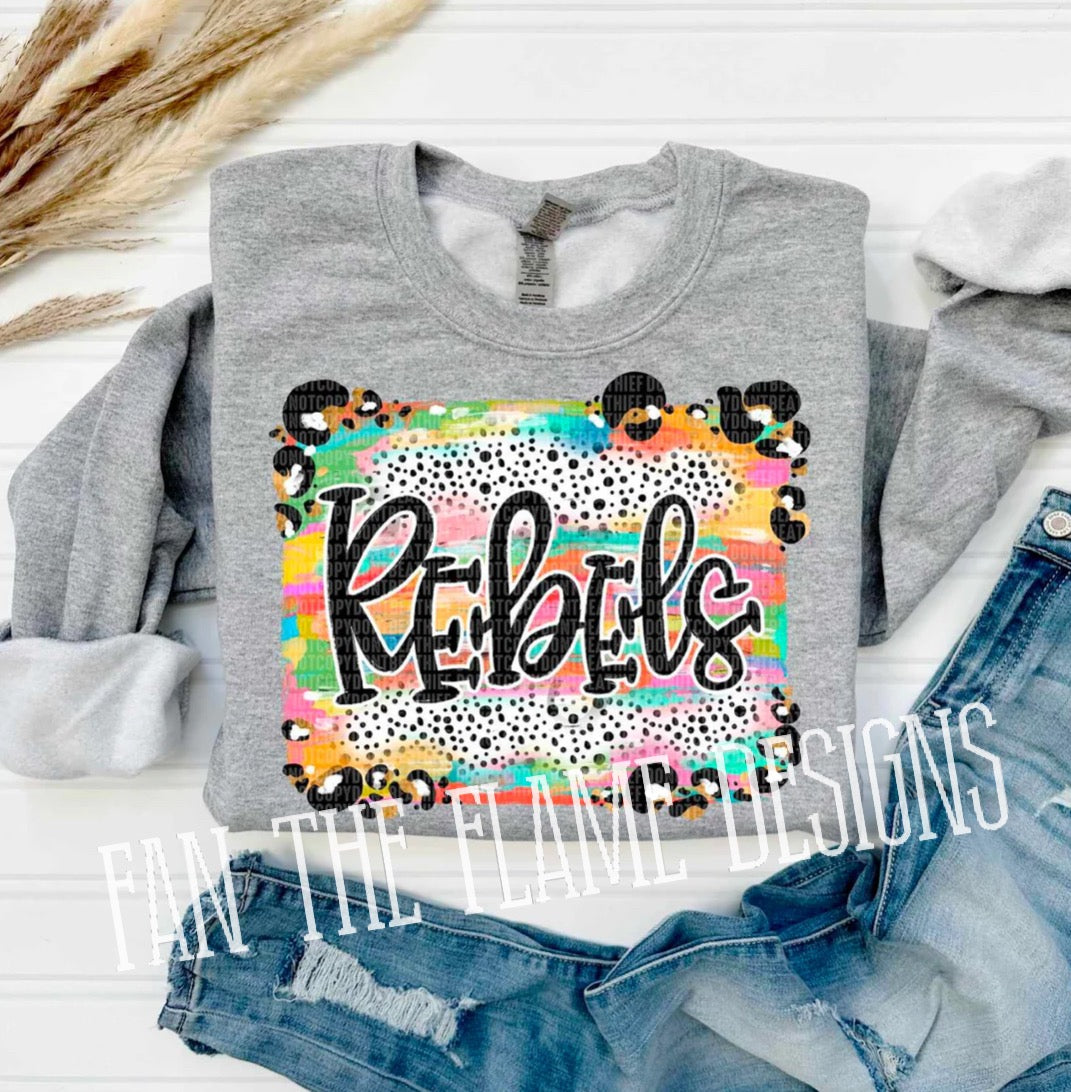 Rebels exclusive mascot tee/sweatshirt