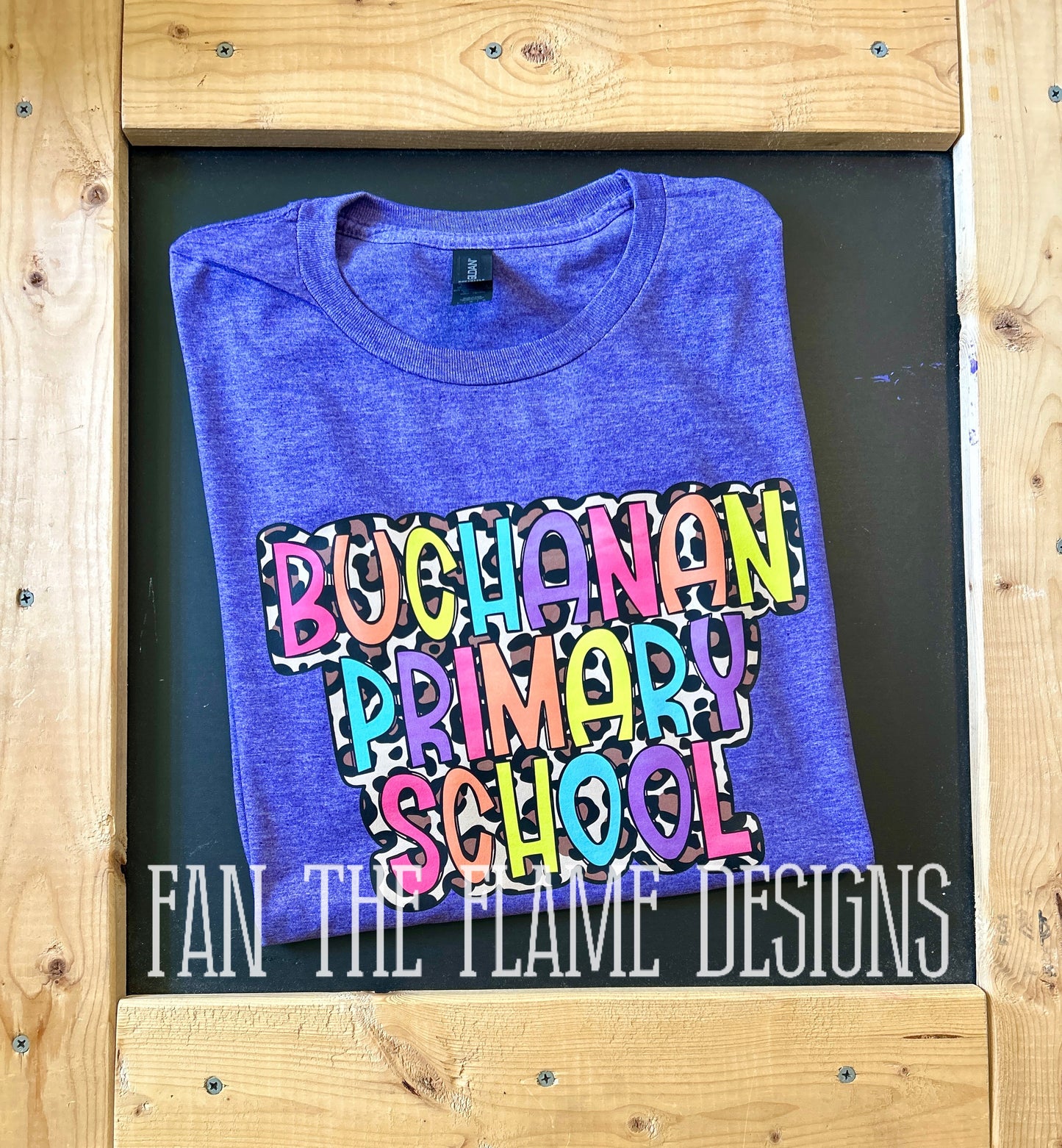 BPS Colorful Leopard tee/sweatshirt