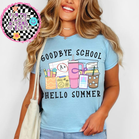 Goodbye School, Hello Summer tee/tank