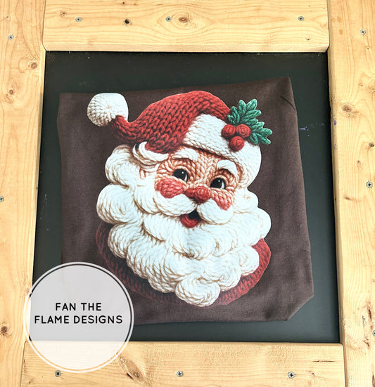 3d Knitted Santa Short/Long/Sweatshirt