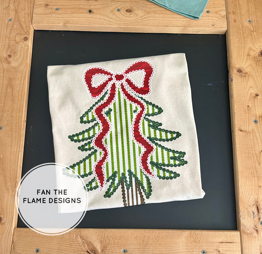 Seersucker Christmas Tree Short/Long/Sweatshirt