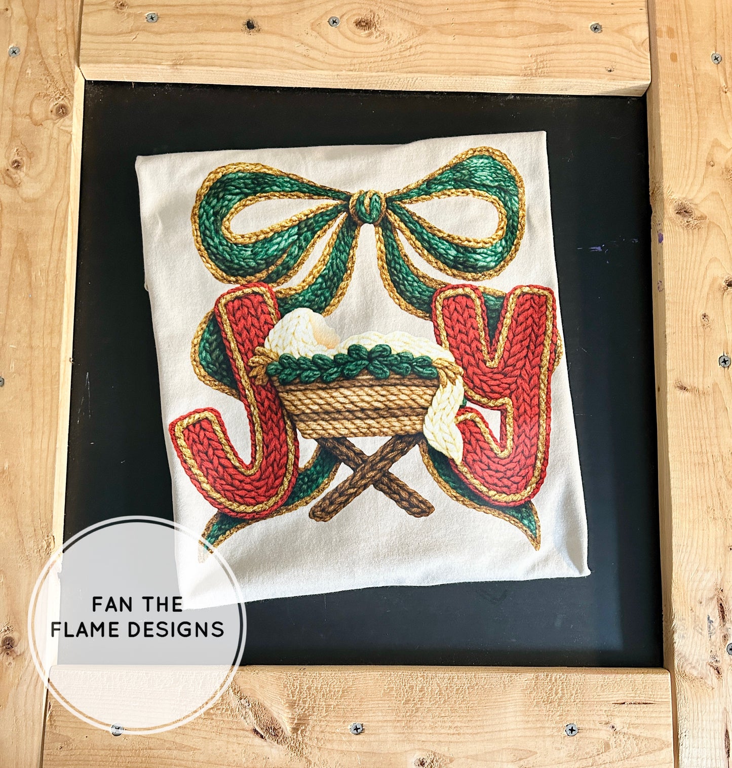 Faux Yarn Joy with Baby Jesus Short/Long/Sweatshirt