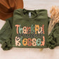 Thankful grateful blessed polka dotted tee/sweatshirt