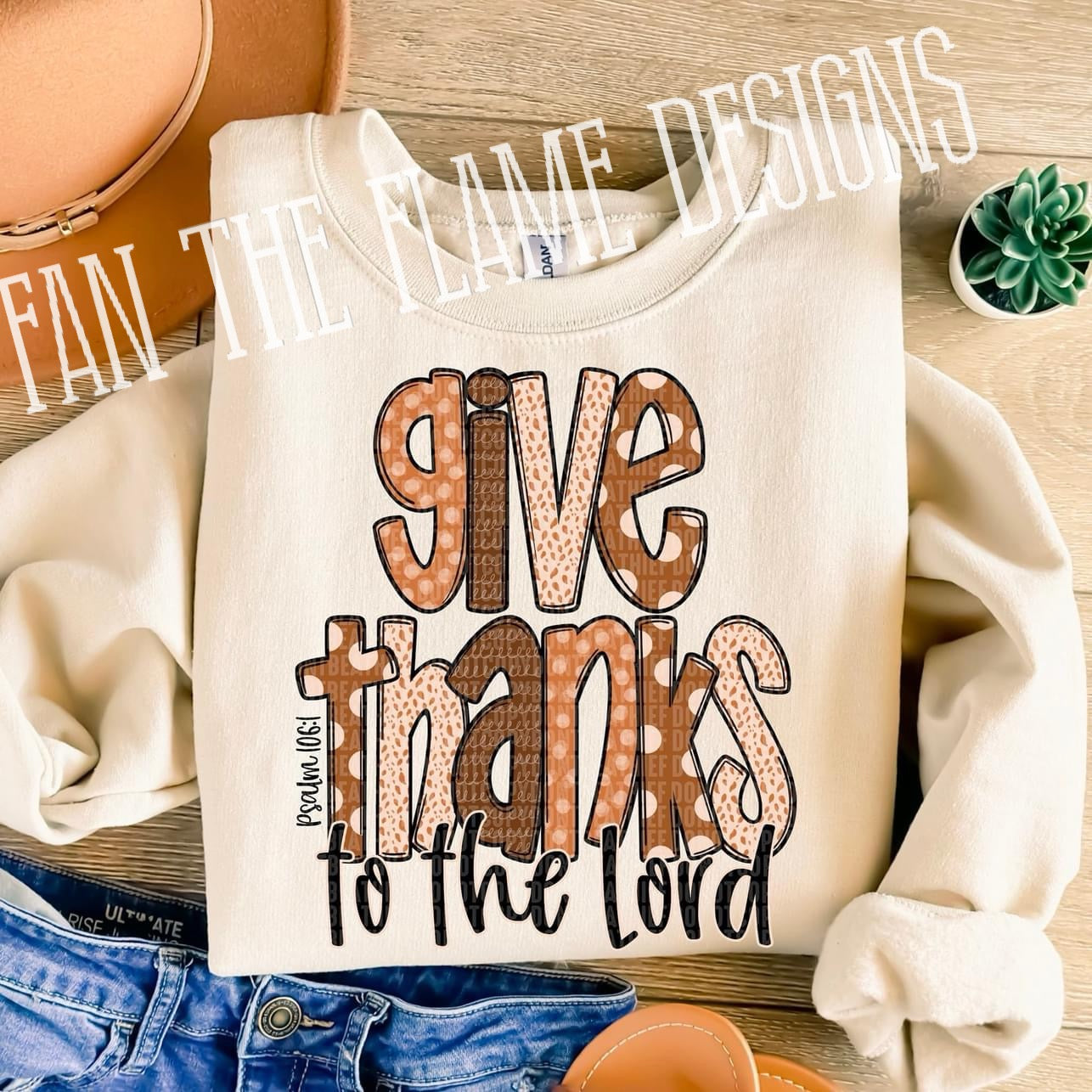 Give thanks to the lord fall filled tee/sweatshirt