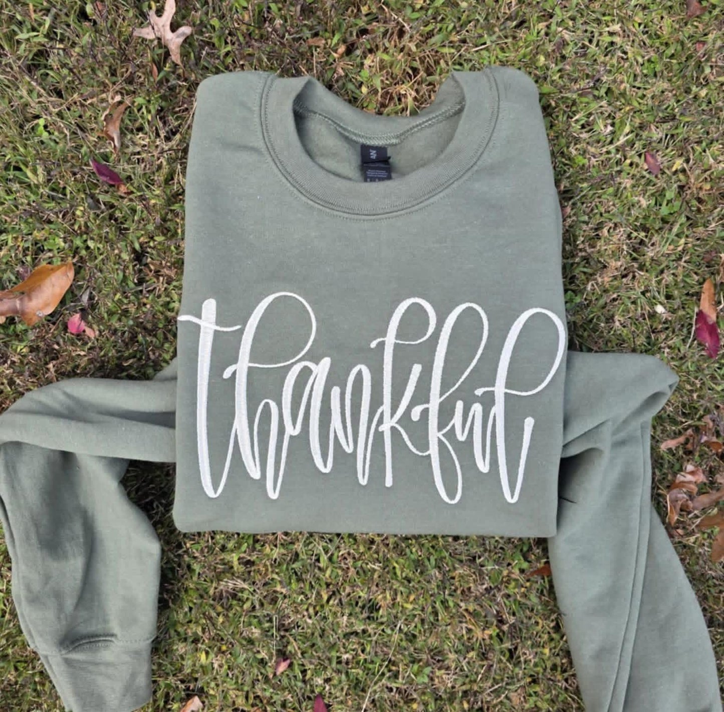 Thankful Embroidered Sweatshirt