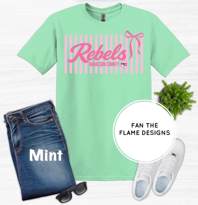 Pink Rebels with bow & logo