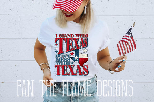 I stand with texas tee/sweatshirt