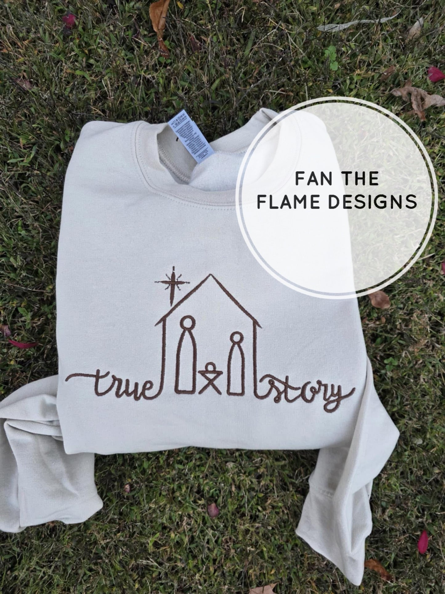 True Story Embroidered Sweatshirt