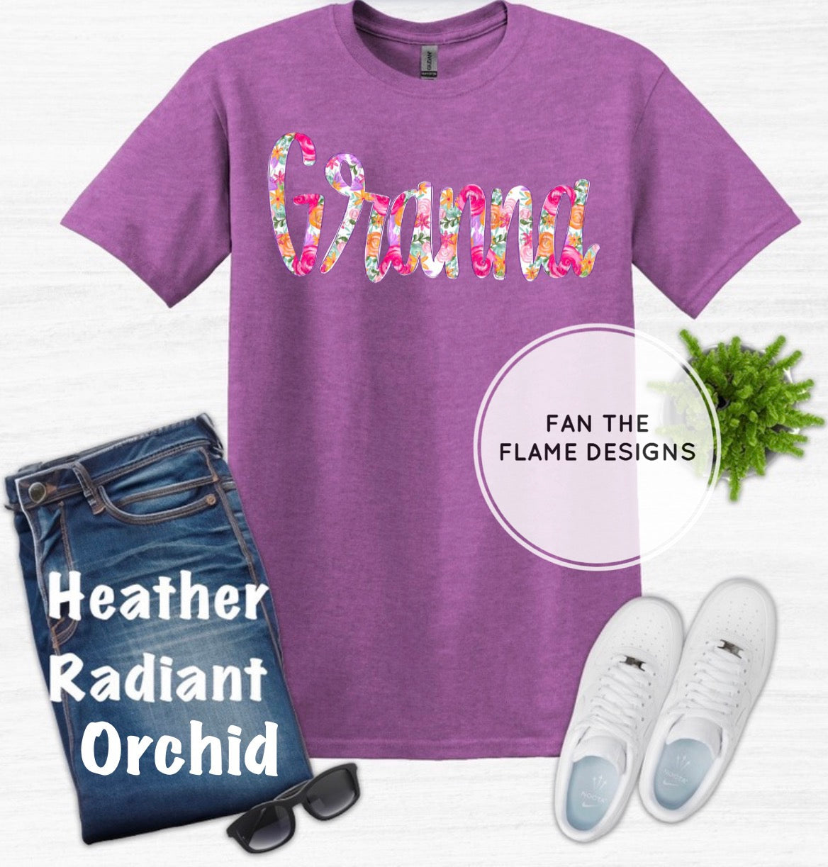 Pink Floral Granna