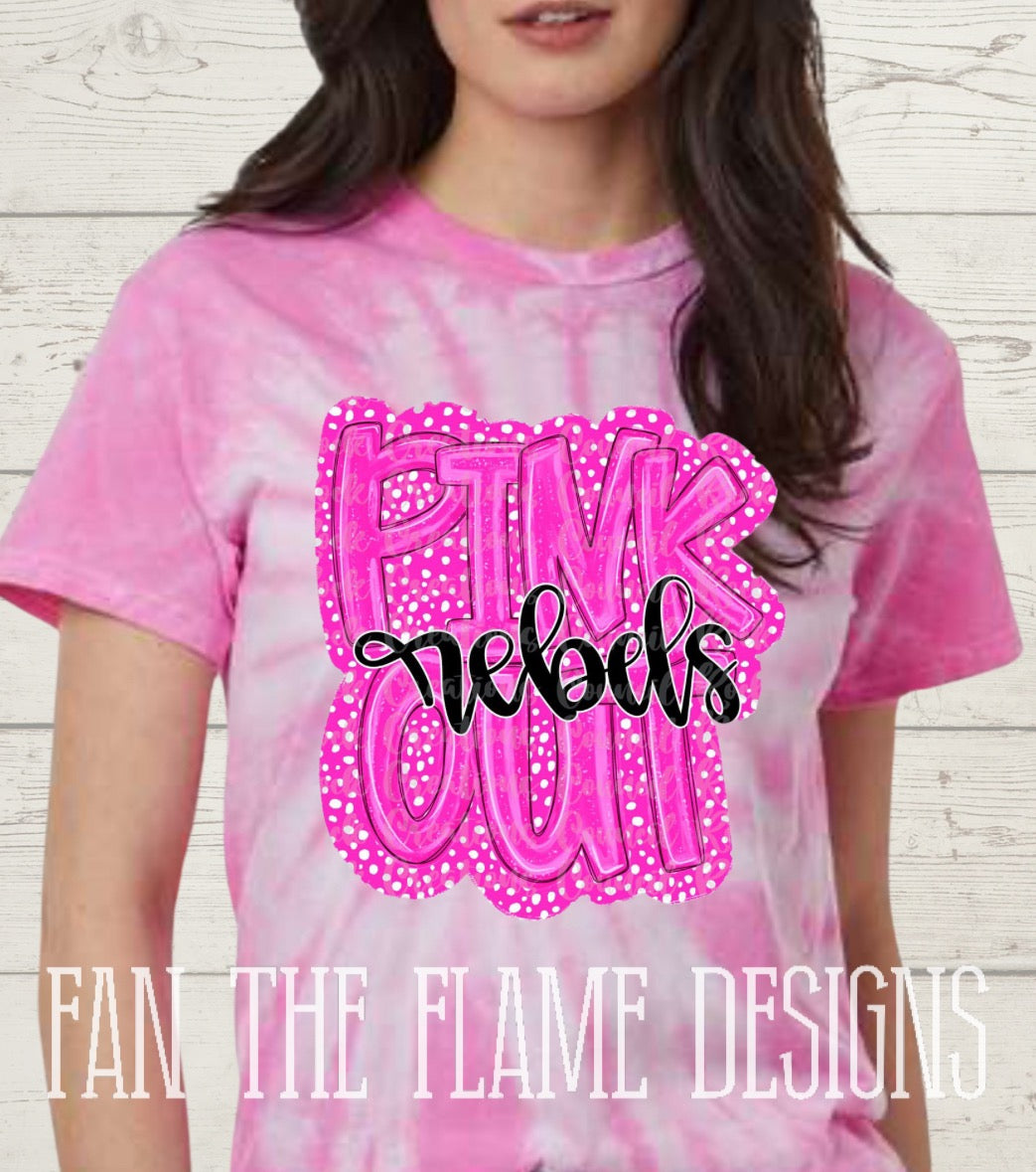 Rebels Pink Out Tee