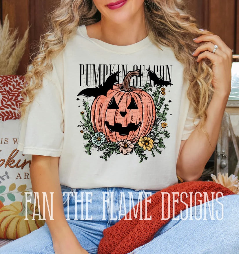 Pumpkin Season Floral tee/sweatshirt