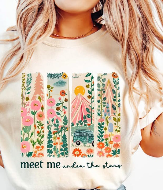 Meet me under the stars tee/tank