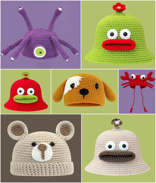 Autumn and Winter Cartoon Knitted Beanie