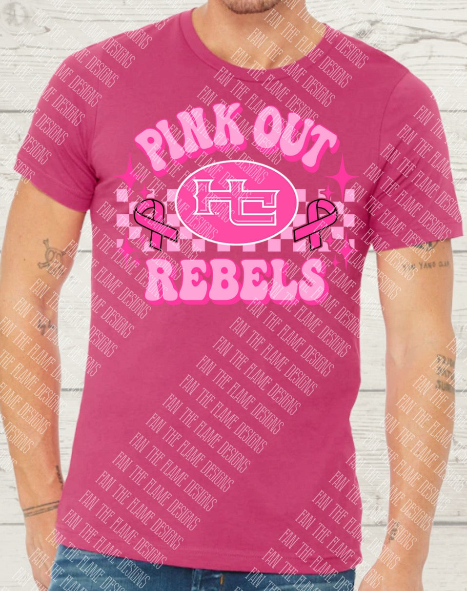 Pink Out HC Rebels tee/sweatshirt