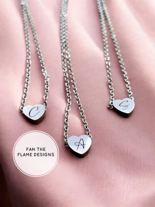 Mini Heart Engraved Necklace