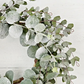 18in Wreath-Snowy Flocked Mixed Eucalyptus Leaves