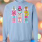 Pastel Nutcracker Chenille White Glitter Tee/Sweatshirt