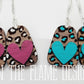 Handmade Leopard Wooden Layered Earrings