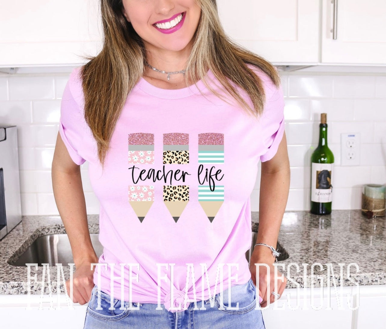 Teacher Life Pencil Tee