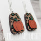 Handmade Leopard Wooden Layered Earrings