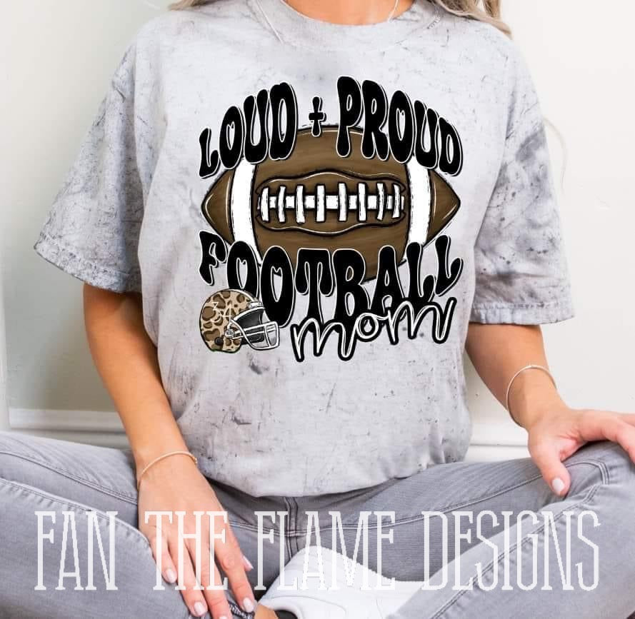 Loud & Proud Football Mom Tee