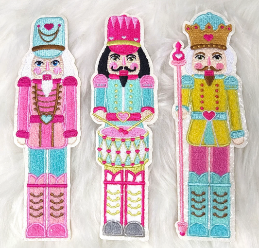 Pastel Nutcracker Chenille White Glitter Tee/Sweatshirt