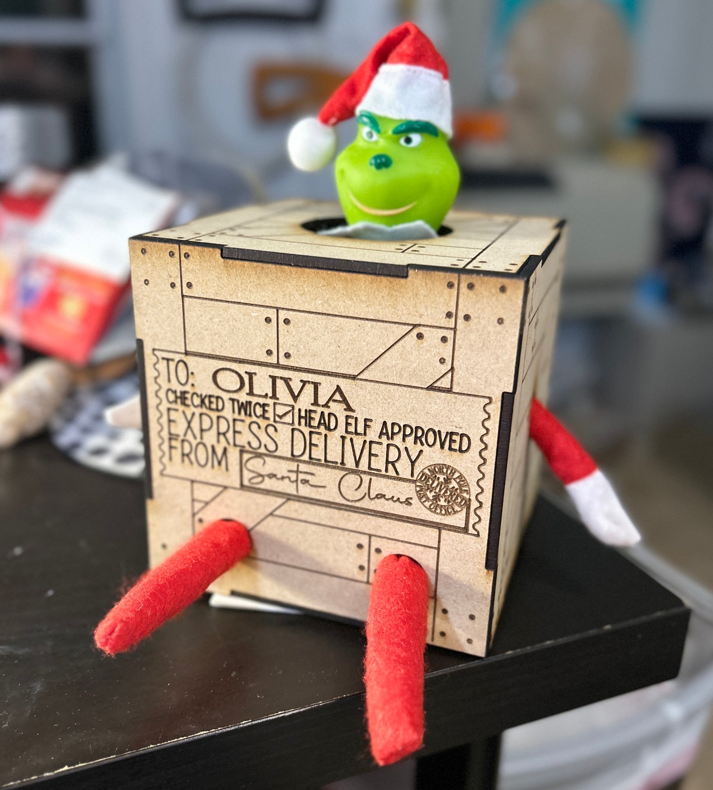 Personalized Elf Arrival Crate