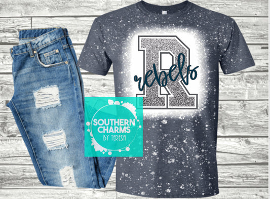 Glitter Rebel Bleach Sublimation Youth & Adult Tee