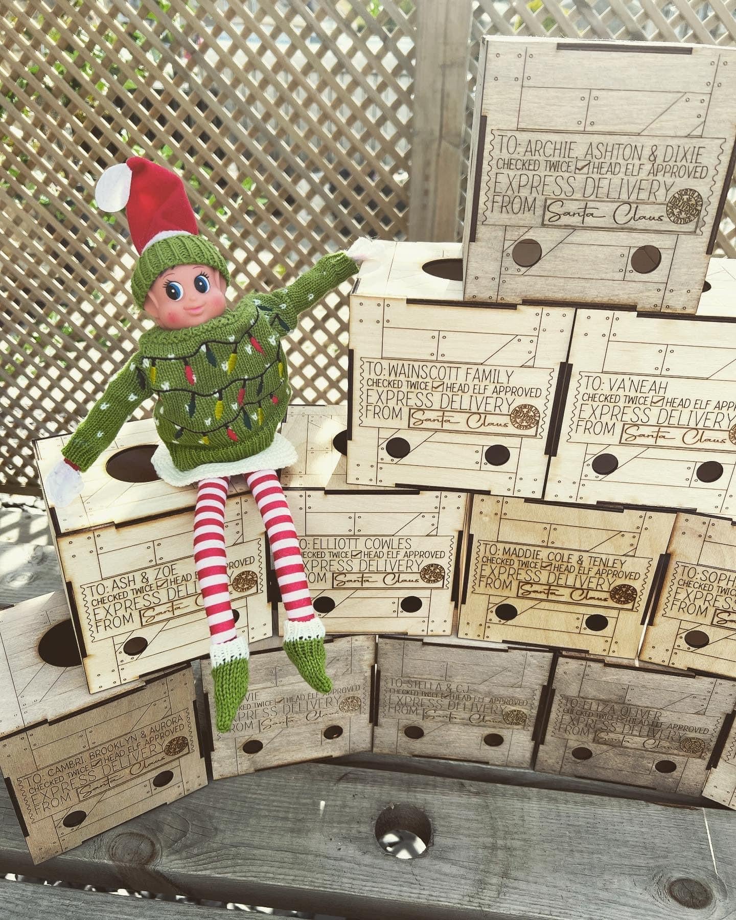 Personalized Elf Arrival Crate