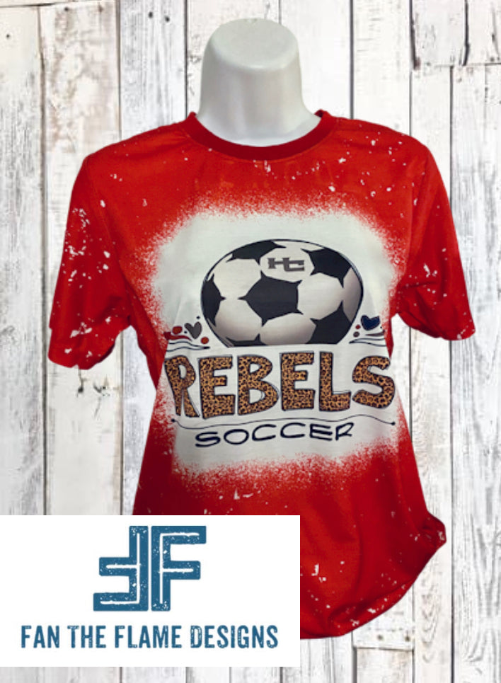 Rebel Leopard Soccer Tee