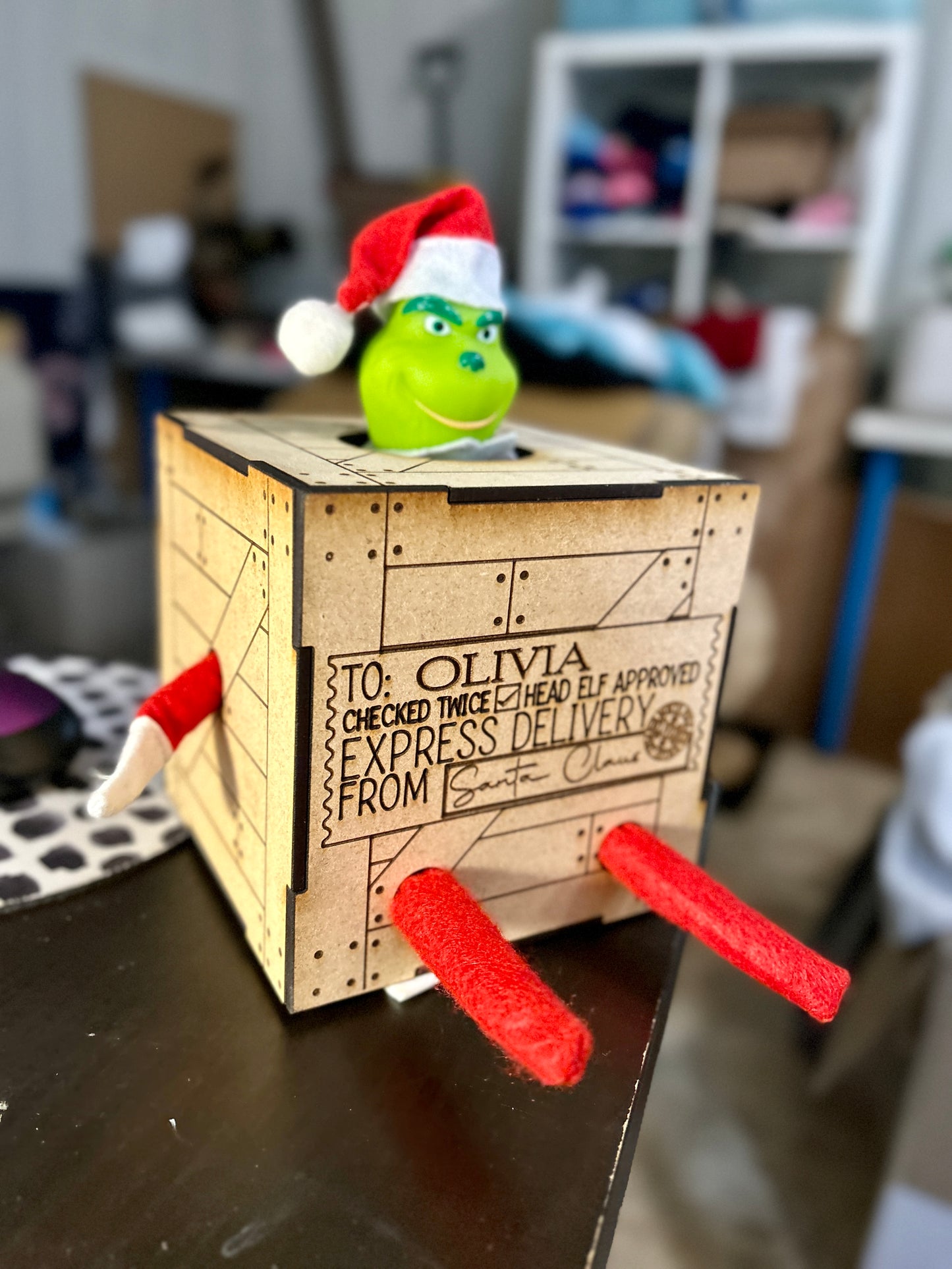 Personalized Elf Arrival Crate