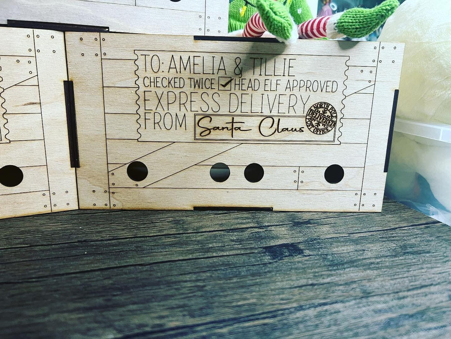 Personalized Elf Arrival Crate