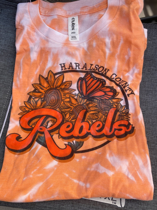 Haralson County Rebels Bleached Tee