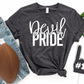 School (Rebel/Devil/Trojan/Jacket) Pride Plain Tee