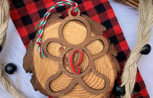 Gingerbread Initial Ornaments