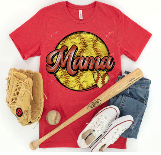 Softball/Baseball Mama Tee