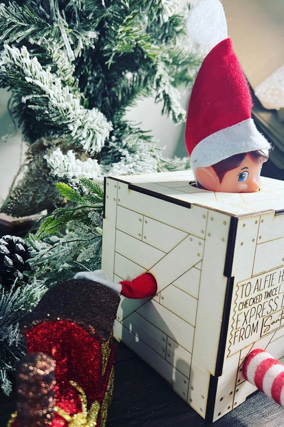 Personalized Elf Arrival Crate