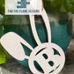 Easter Monogram Car/ Easter Basket Charm
