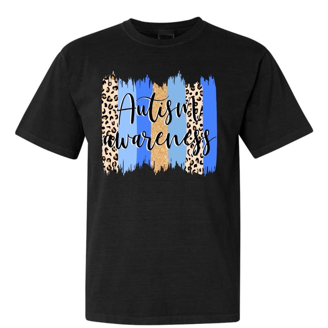 Leopard Autism Awareness Tee