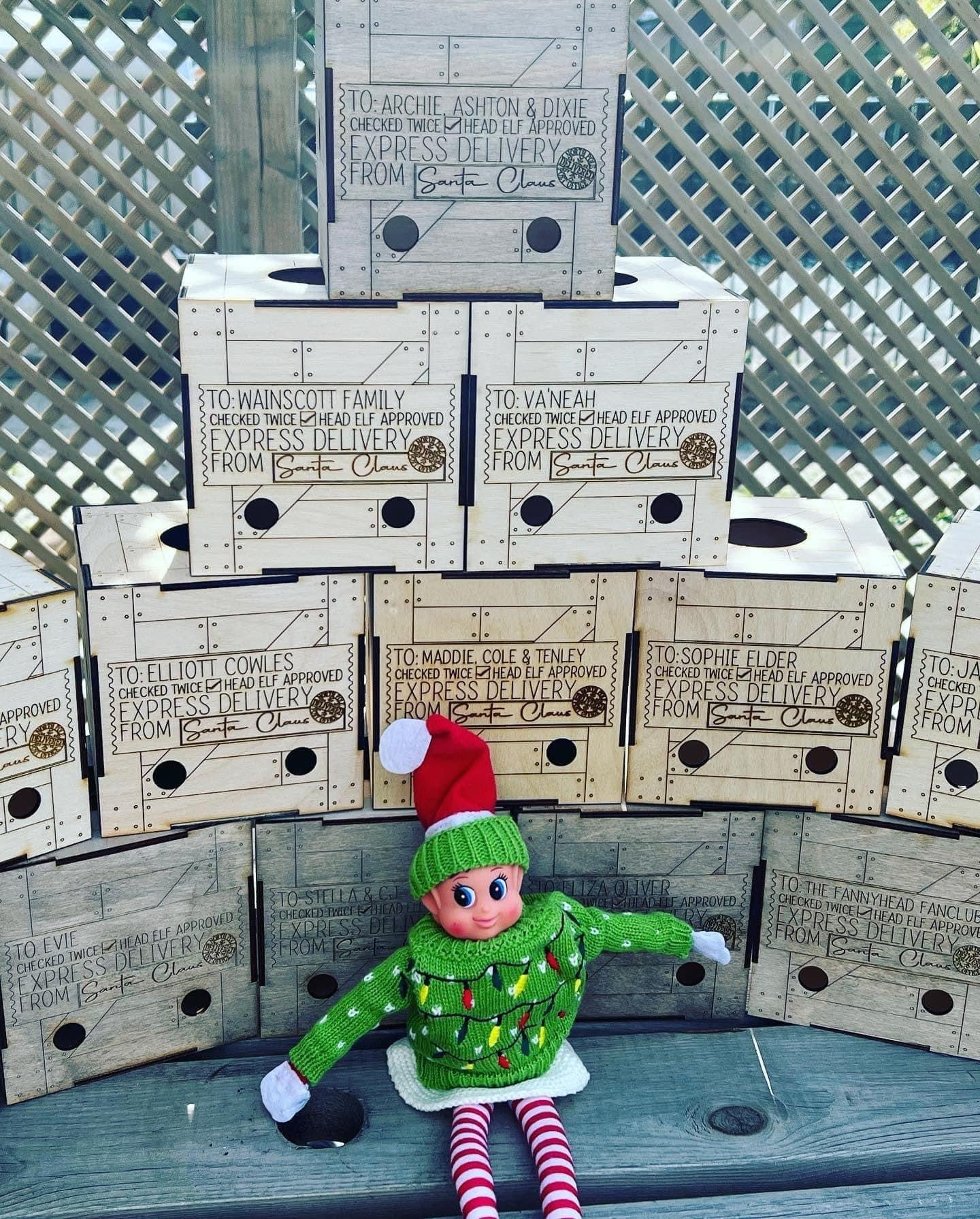 Personalized Elf Arrival Crate