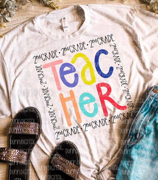 1st & 2nd Grade Typography Tee